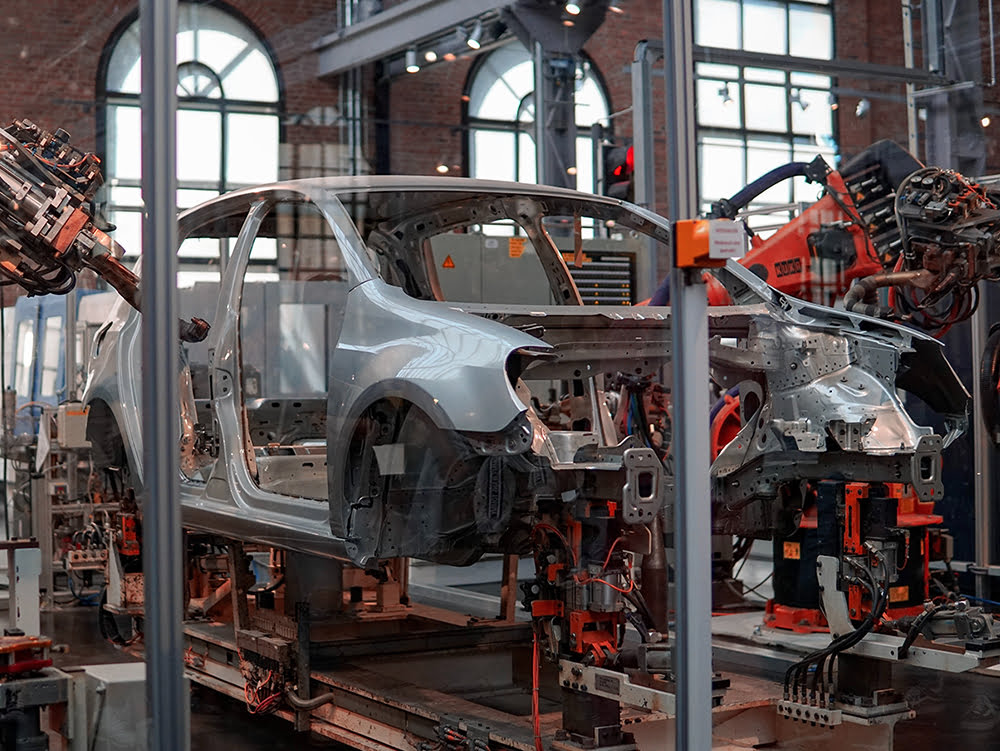 Building and automobile representing Industrial Control Systems security