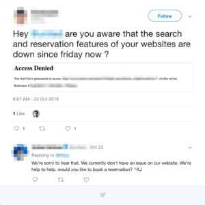Bot Detection, Detecting Bots twitter users complaining about website down
