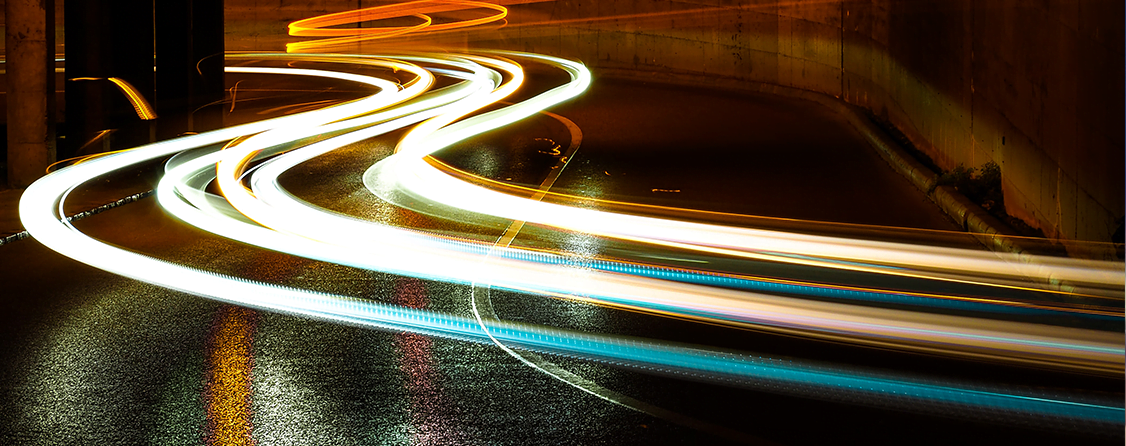 Streaks of lights representing api security