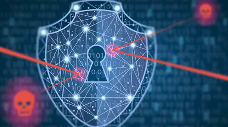 A shield blocking red lines attacking it representing an openbullet attack