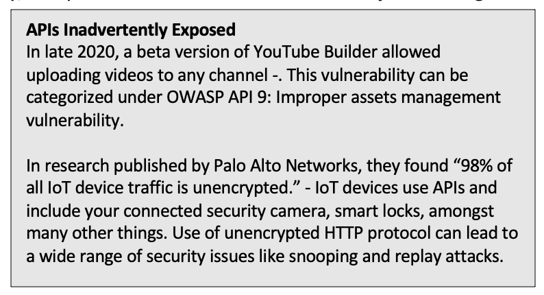 APIs Inadvertently Exposed