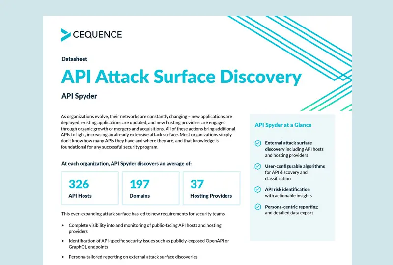 Cequence API Spyder