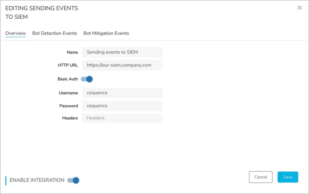 Data Export with the HTTP Connector