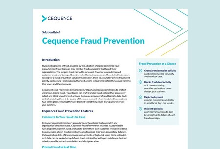 Cequence Fraud Prevention