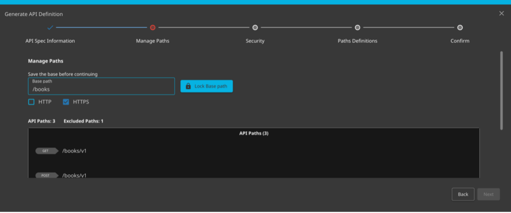 Generating API Definition Wizard | API Security