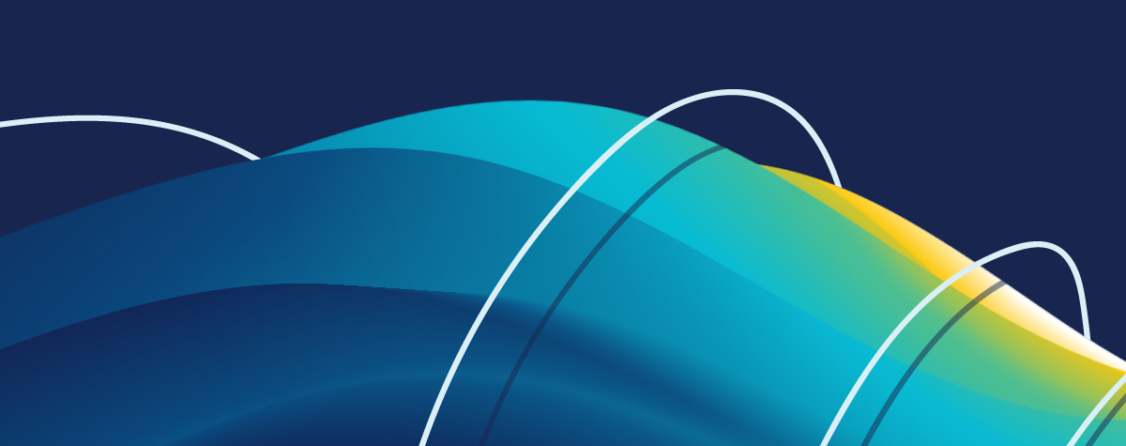 Stylized picture of a hill with wind flowing across it.