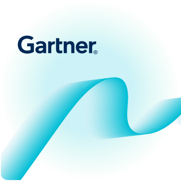 Gartner logo with wave