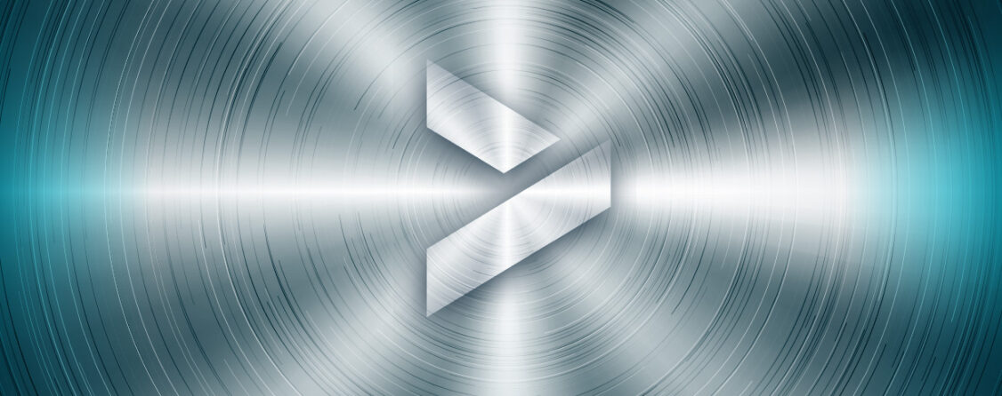 The Cequence logomark, a stylized right angle bracket, against a platinum background.