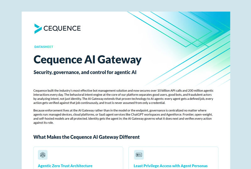 Cequence AI Gateway datasheet thumbnail